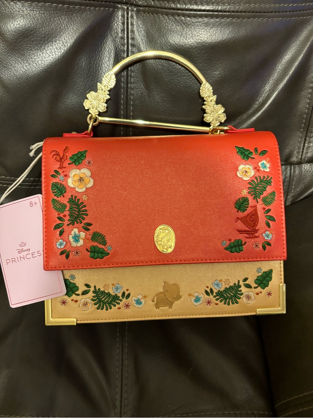 Loungefly Disney Princess Moana Embroidered Top-Handle Satchel
